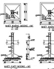 Bản vẽ mặt cắt móng từng công trình, tỷ lệ 1/50